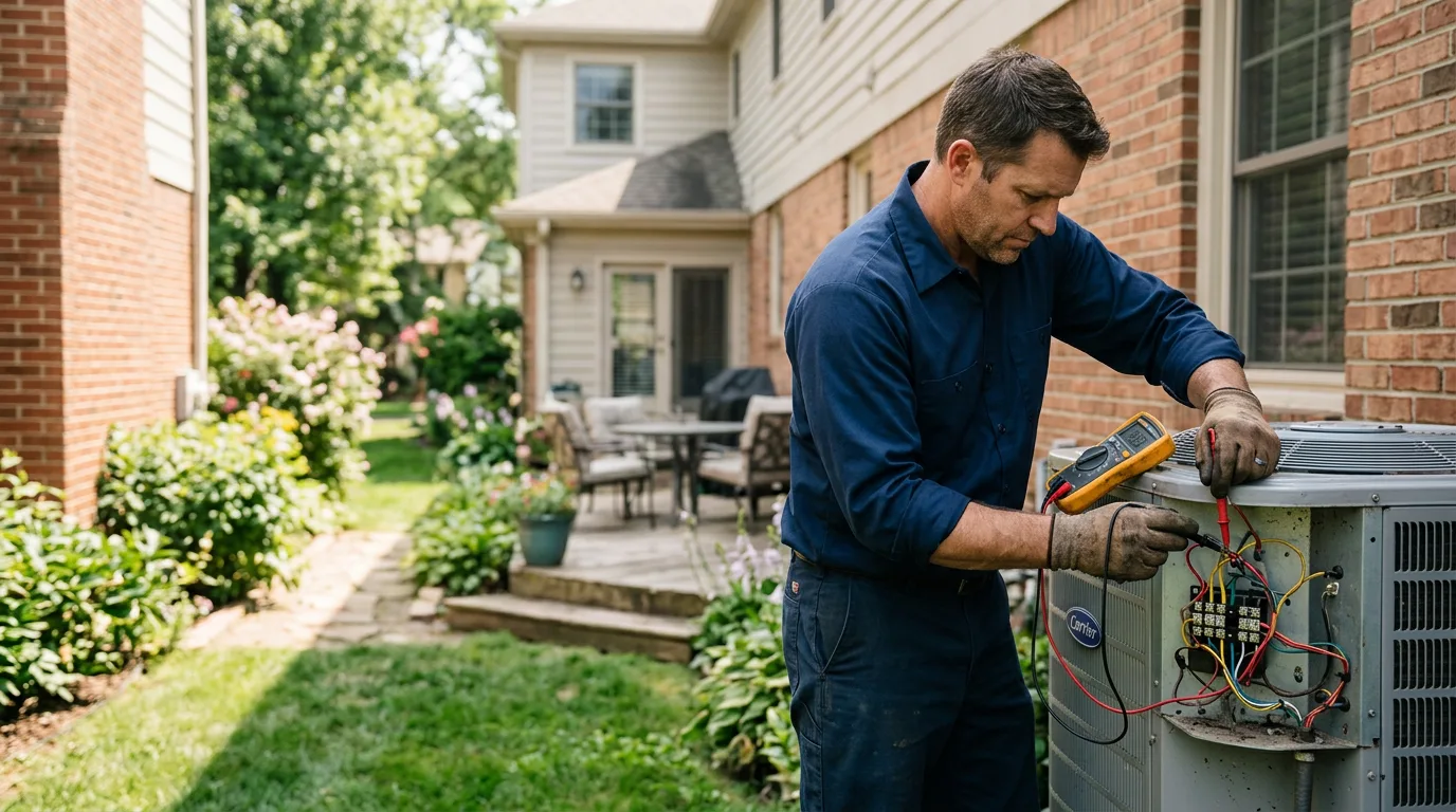 HVAC technician working near Harrison City, PA